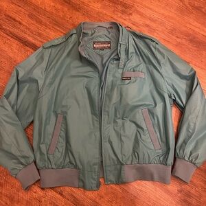 Teal Members Only Zip Up Jacket Size 2x